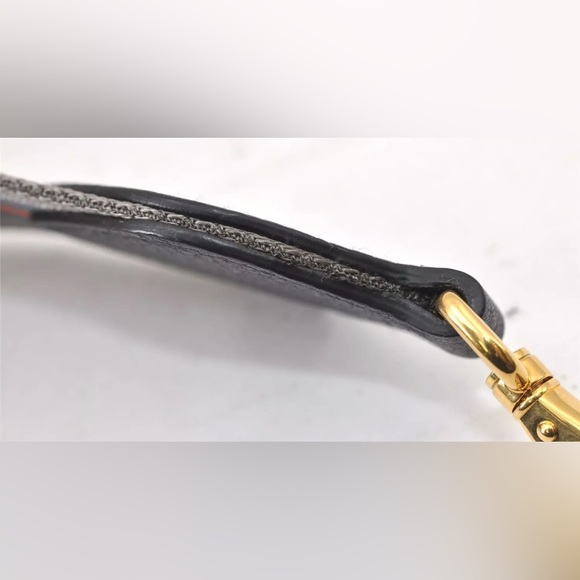 Authentic PRADA Nylon Leather Stripe Pattern Shoulder Strap 41.7" Gray - Picture 13 of 16